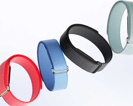 Google Fitbit Air screenless fitness bands in four colors