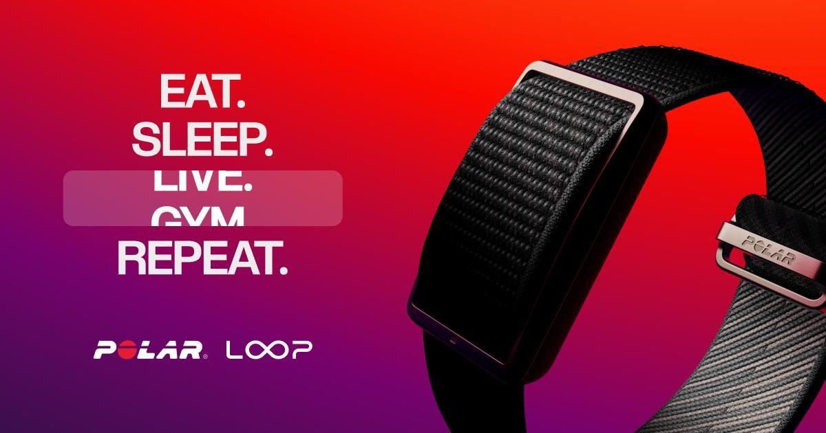 Polar Loop screen-free fitness band close-up